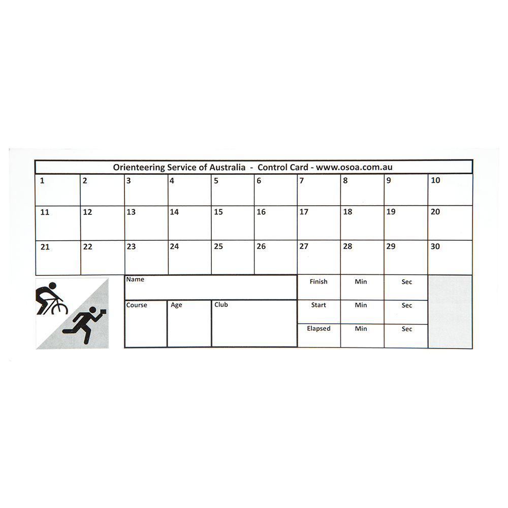 Control Punch Cards Regarding Orienteering Control Card Template