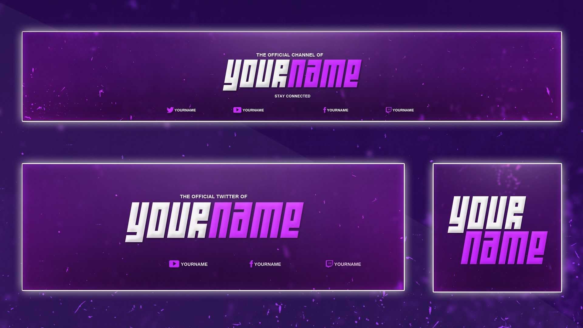 Cool Youtube Banner Template | Banner, Twitter Header Regarding Twitter Banner Template Psd