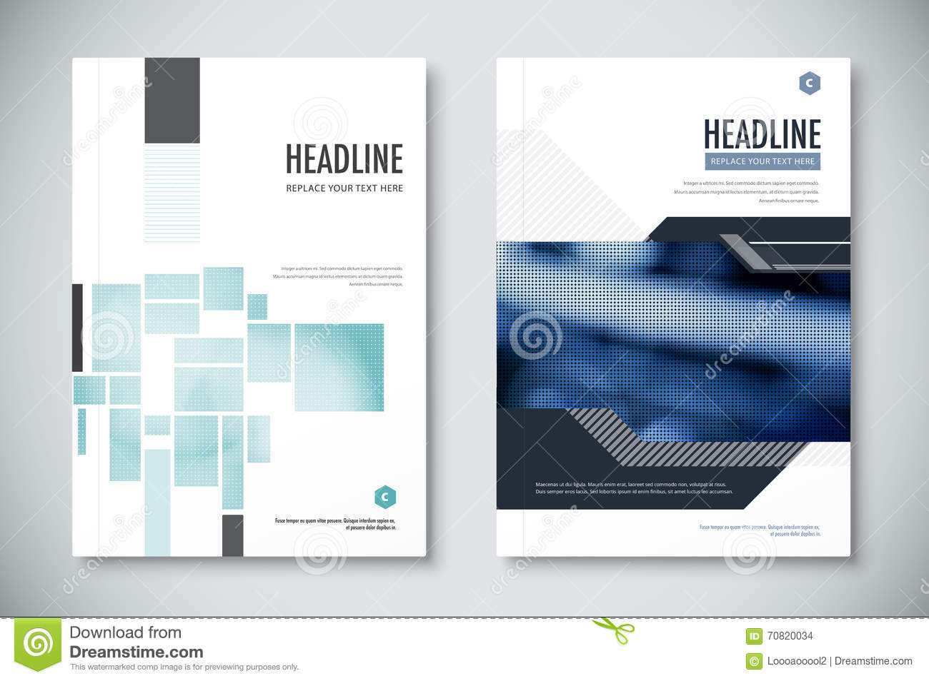 Corporate Annual Report Template Design. Corporate Business Within Illustrator Report Templates