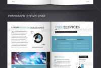 Corporate Brochure Template A4 &amp; Letter 12 Pages regarding 12 Page Brochure Template