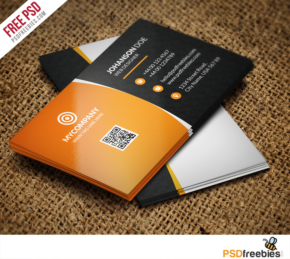 Corporate Business Card Bundle Free Psd | Psdfreebies Within Free Psd Visiting Card Templates Download