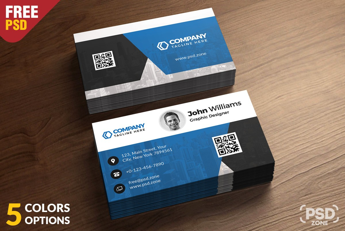 Corporate Business Card Free Psd Template – Download Psd Pertaining To Calling Card Psd Template