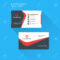 Corporate Business Card Print Template. Personal Visiting Card.. Within Free Personal Business Card Templates