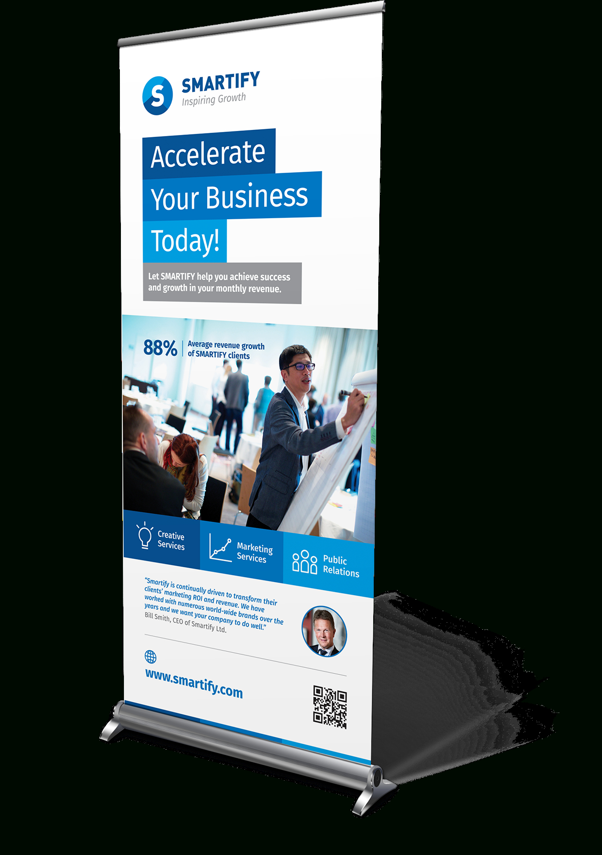 Corporate Business Roll Up Banners Template For Download With Retractable Banner Design Templates