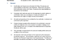 Corporate Credit Card Procedures Manual 706-A inside Company Credit Card Policy Template