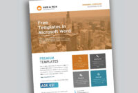 Corporate Flyer Design In Microsoft Word Free - Used To Tech for Templates For Flyers In Word