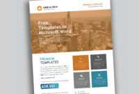 Corporate Flyer Design In Microsoft Word Free - Used To Tech throughout Free Business Flyer Templates For Microsoft Word