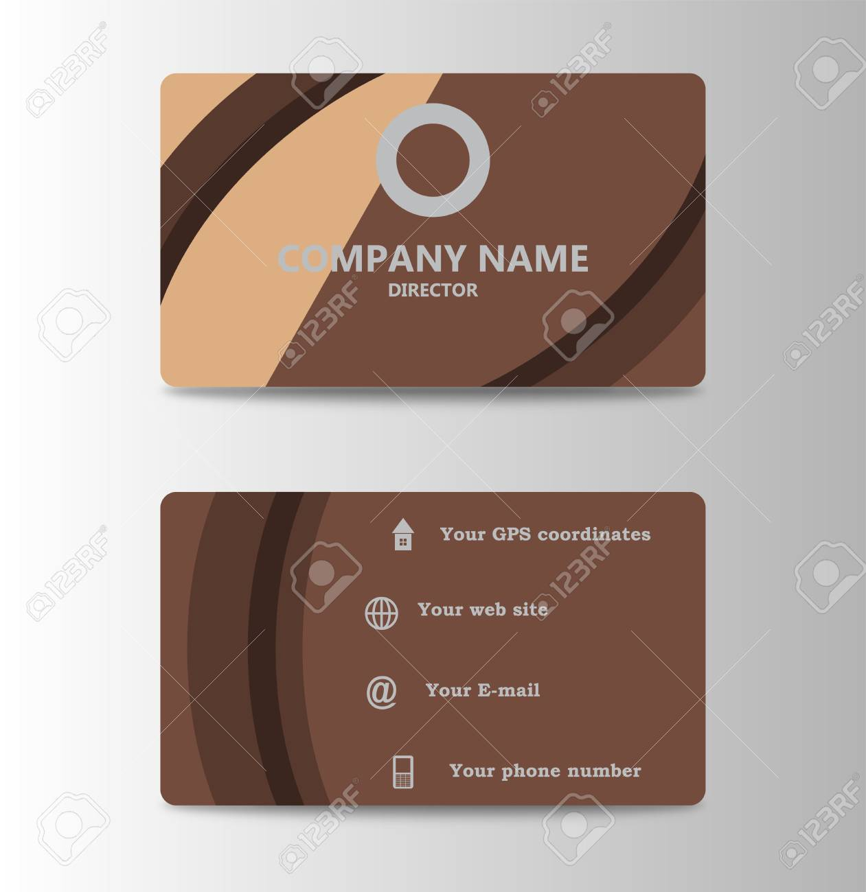 Corporate Id Card Design Template. Personal Id Card For Business.. Intended For Personal Identification Card Template
