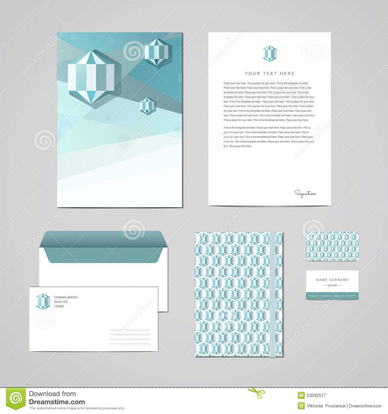 Corporate Identity Design Template. Documentation For Regarding Business Card Letterhead Envelope Template