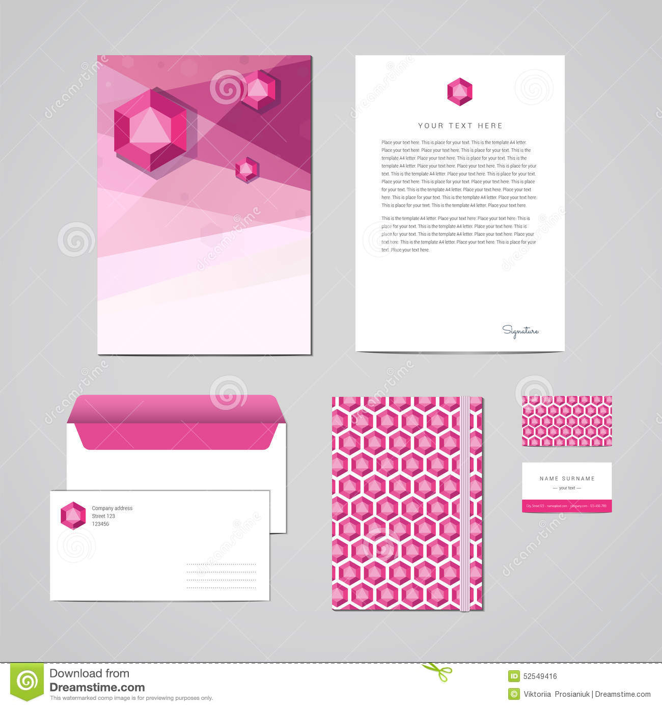 Corporate Identity Design Template. Documentation For Within Business Card Letterhead Envelope Template
