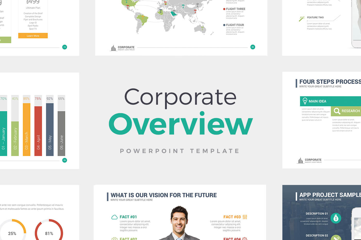 Corporate Overview The Best Powerpoint Template In Powerpoint Slides Design Templates For Free