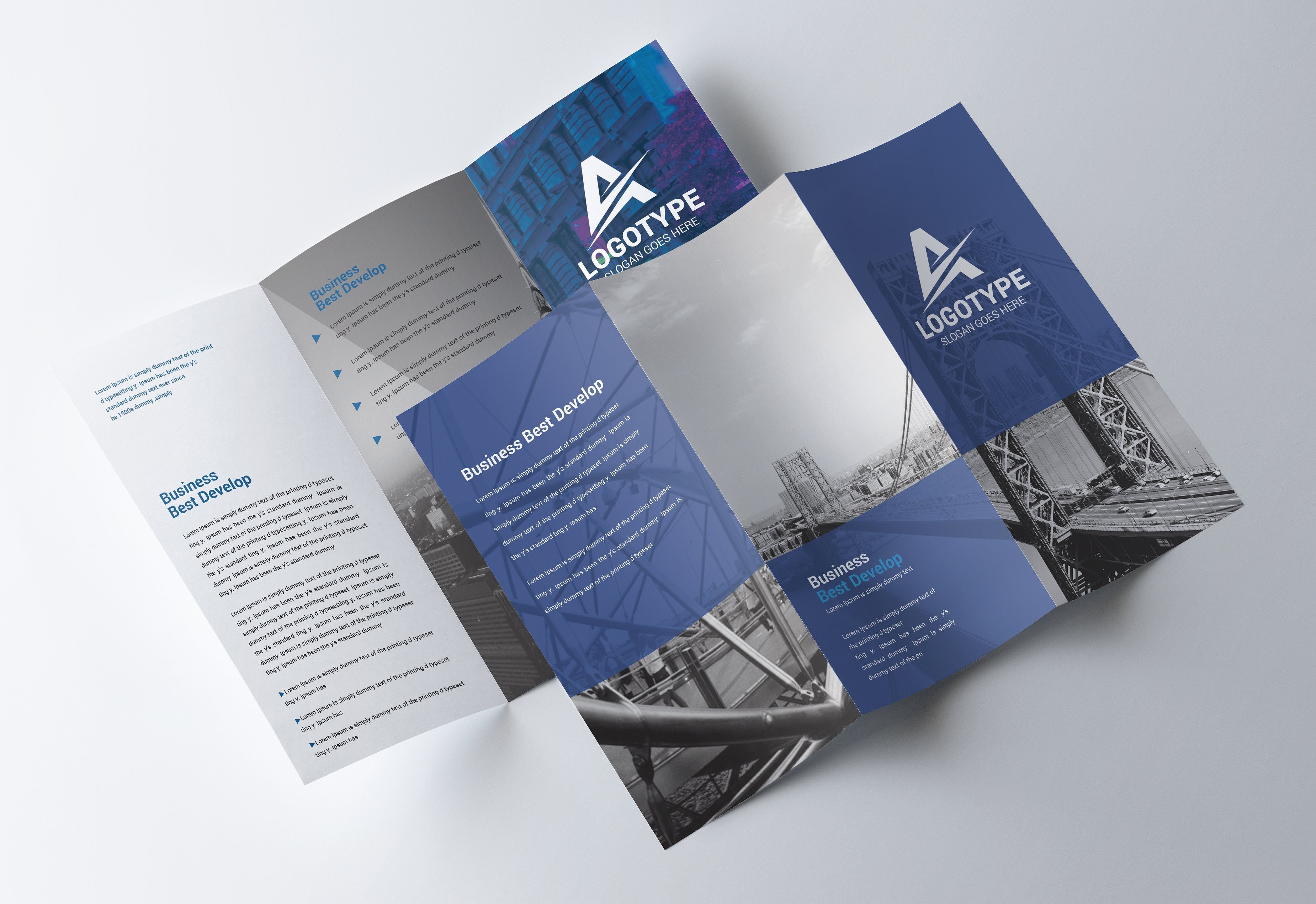 Corporate Tri Fold Brochure – Psd Template – Free Psd Flyer In Brochure 3 Fold Template Psd