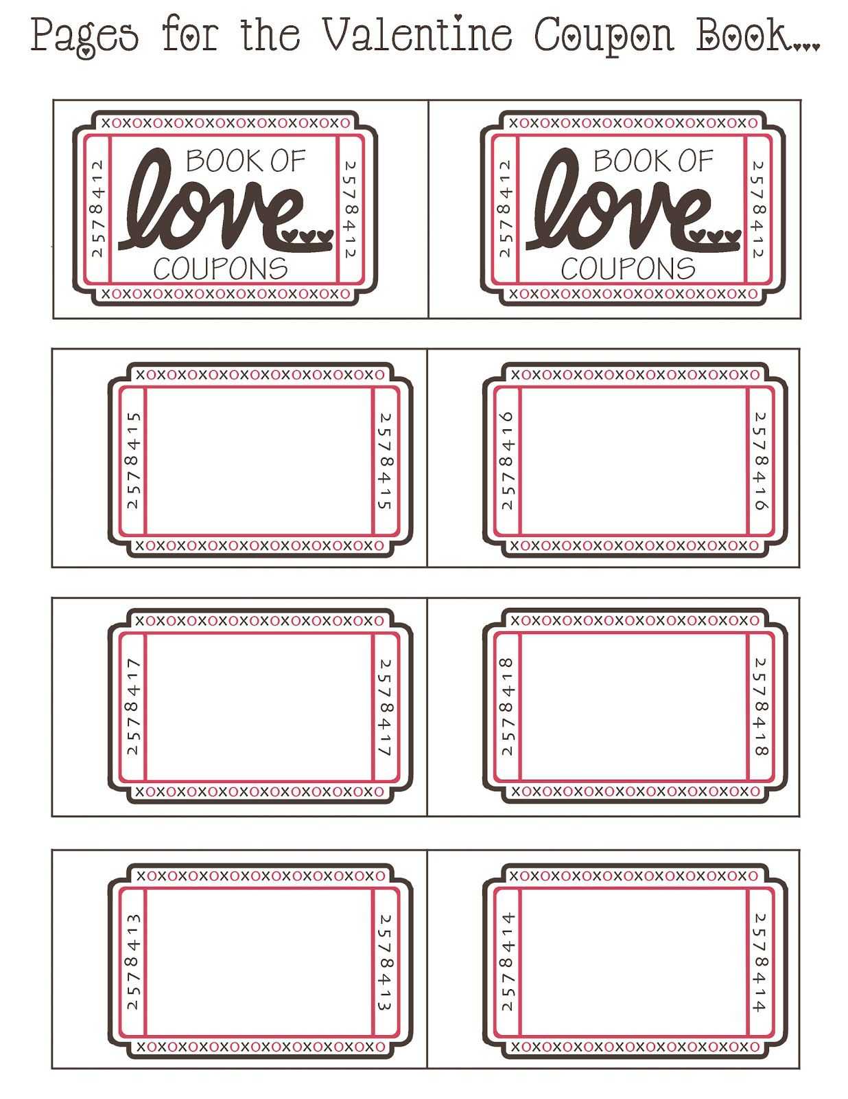 Coupon Book Ideas For Husband. Blank Love Coupon Templates In Love Coupon Template For Word