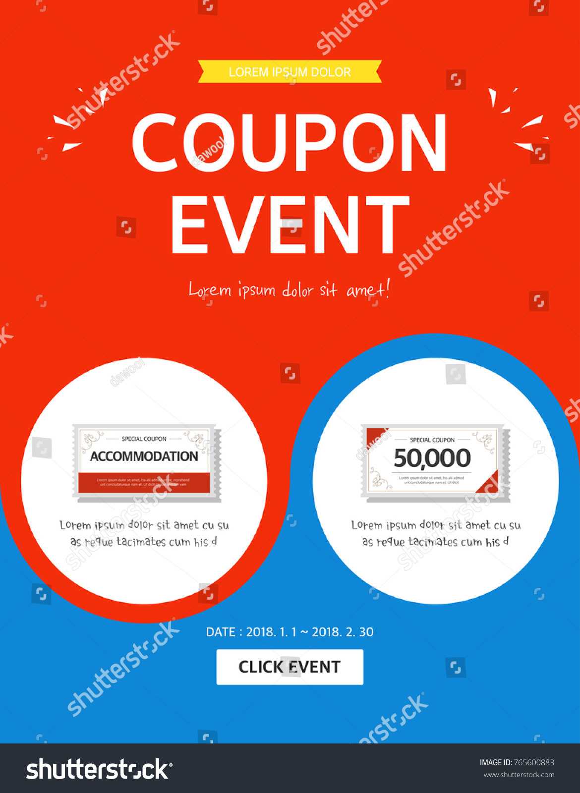 Coupon Event Banner Template Stock Vector (Royalty Free With Regard To Event Banner Template