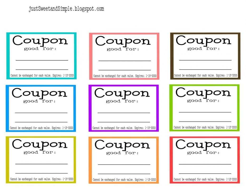 Coupon Template Word | Template | Diy Gifts For Mom Within Coupon Book Template Word