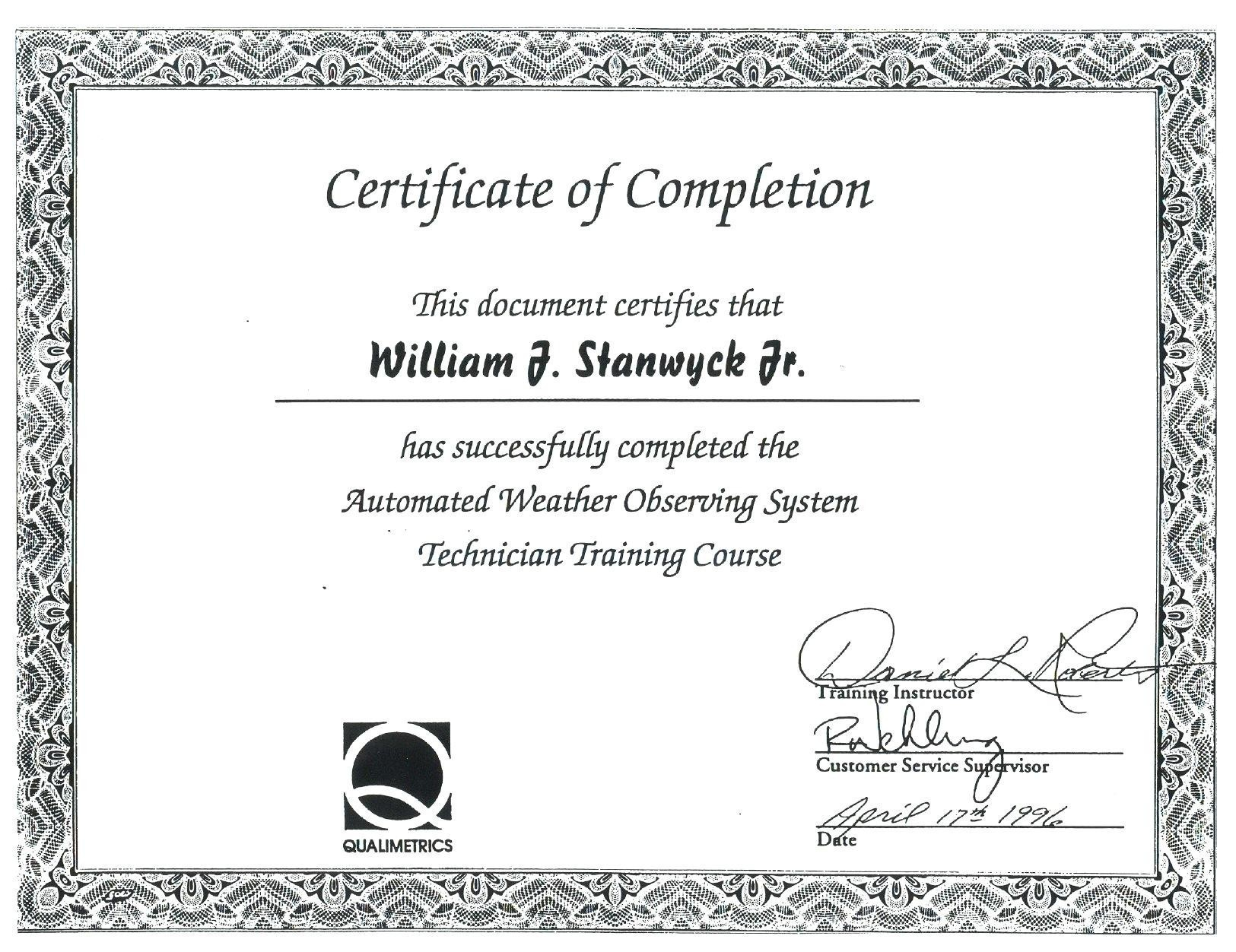 Course Completion Certificate Sample New Free Course Pletion Regarding Class Completion Certificate Template