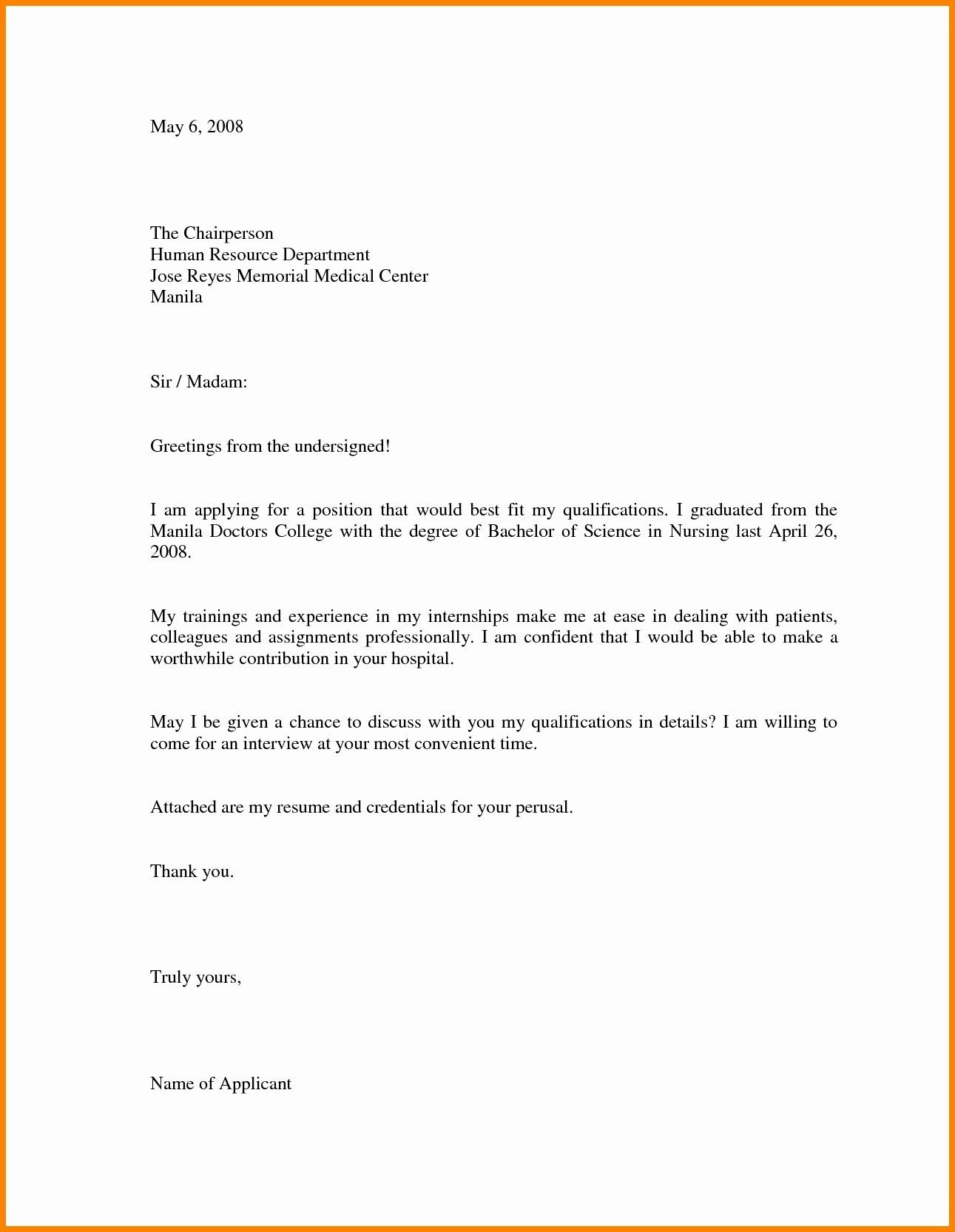 Cover Letter Sample For Job Application Doc Refrence Letter In Job Application Template Word Document