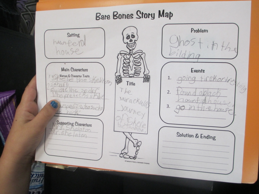 Crafty Symmetric Skeletons | Scholastic Regarding Skeleton Book Report Template