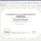 Create A Certificate Of Recognition In Microsoft Word Regarding Certificate Of Achievement Template Word