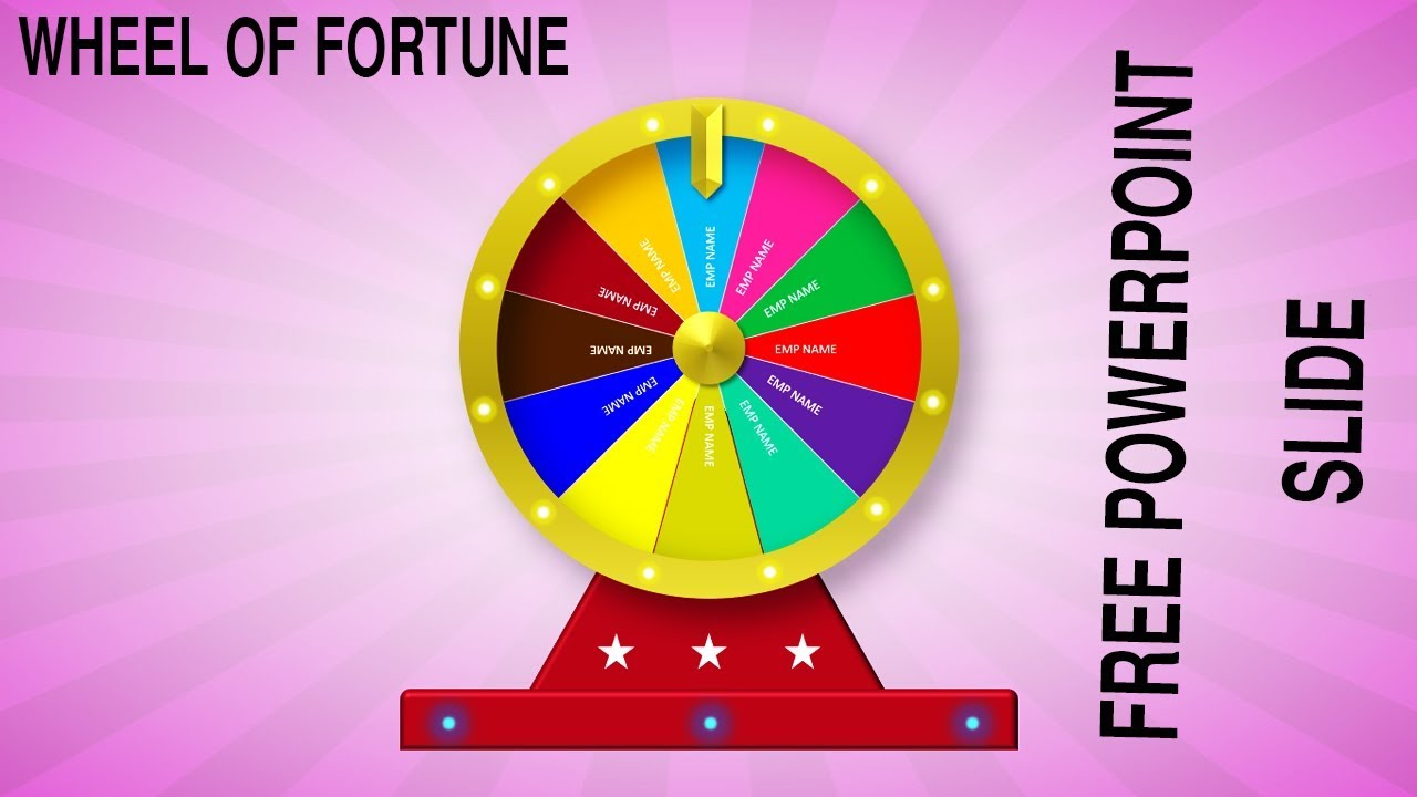 Create A Wheel Of Fortune Slide In Powerpoint With Wheel Of Fortune Powerpoint Template