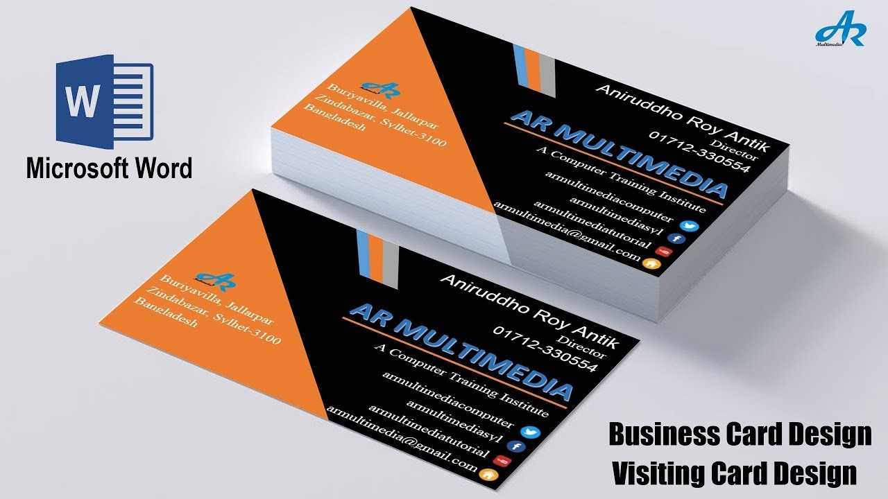 Create Business Card Template In Word | Creative Atoms Throughout Business Card Template Word 2010