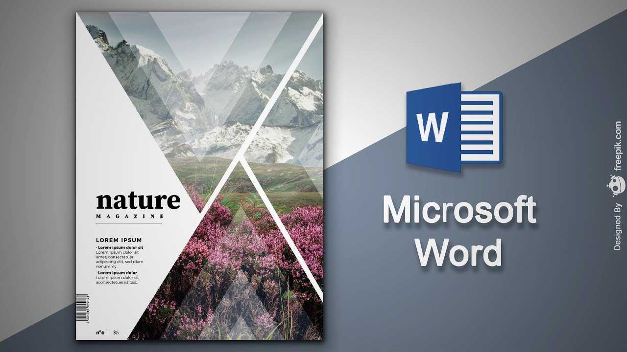 Create Cover Page In Microsoft Word | Natural Magazine Cover Designing In  Ms Word For Magazine Template For Microsoft Word