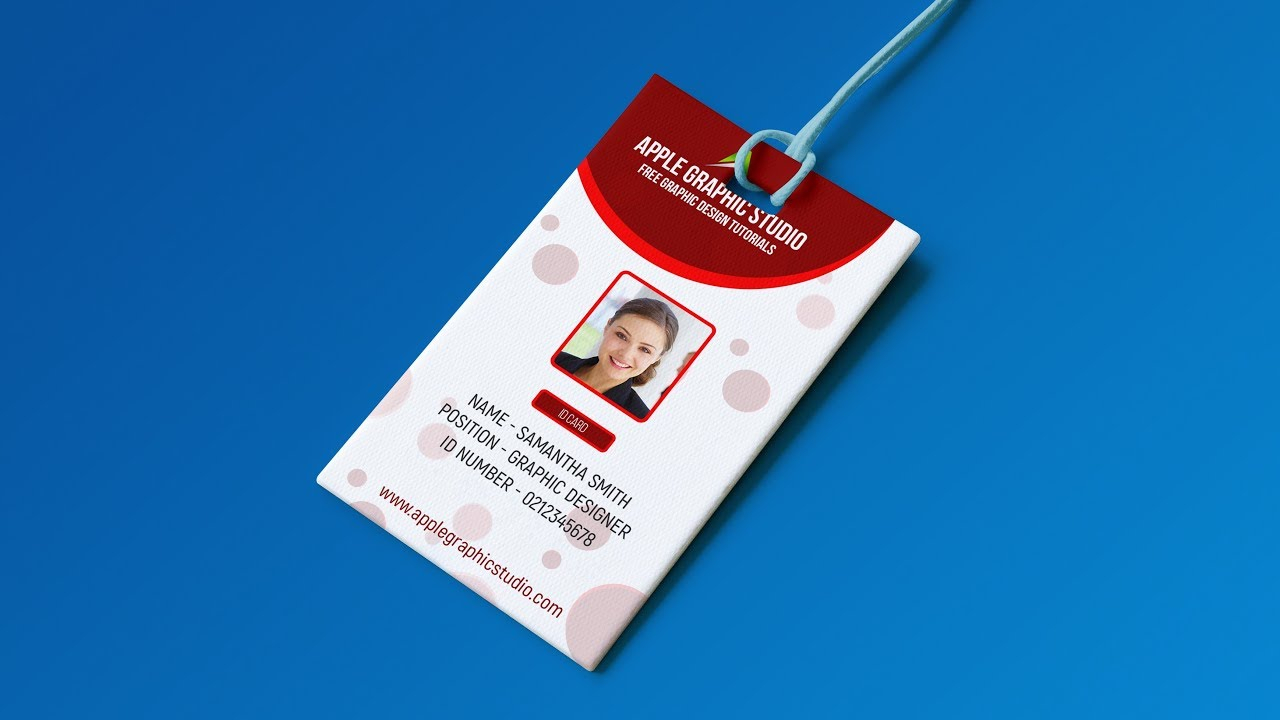 Create Professional Id Card Template – Photoshop Tutorial Inside Id Card Design Template Psd Free Download