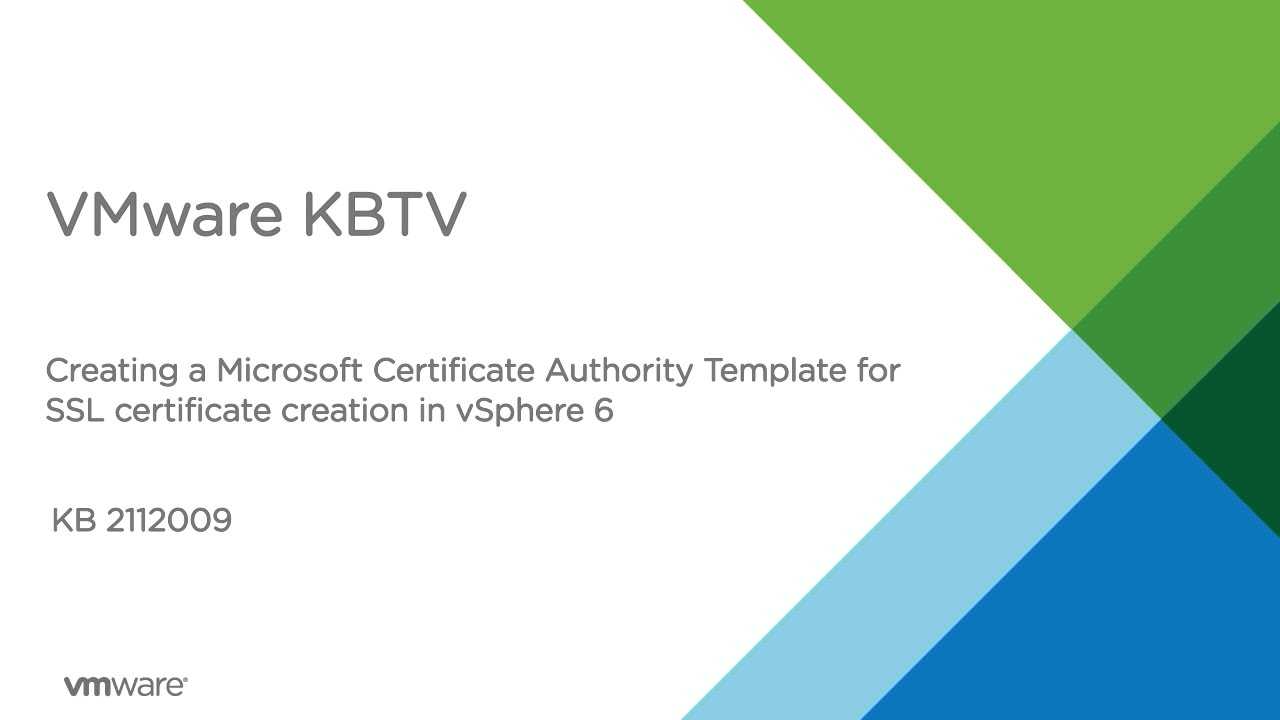 Creating A Microsoft Certificate Authority Template For Ssl For Certificate Authority Templates