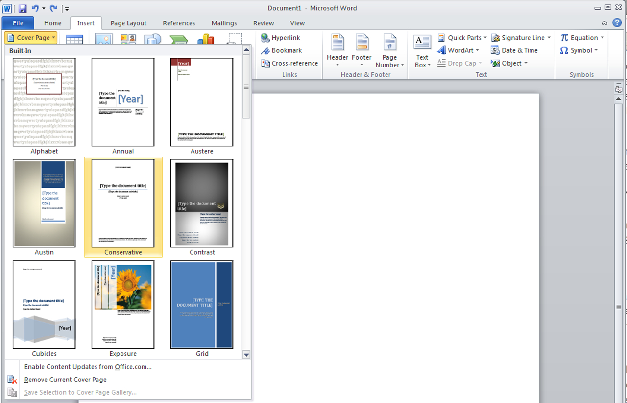 Creating A Title Page – Scroll Office In Word Title Page Templates