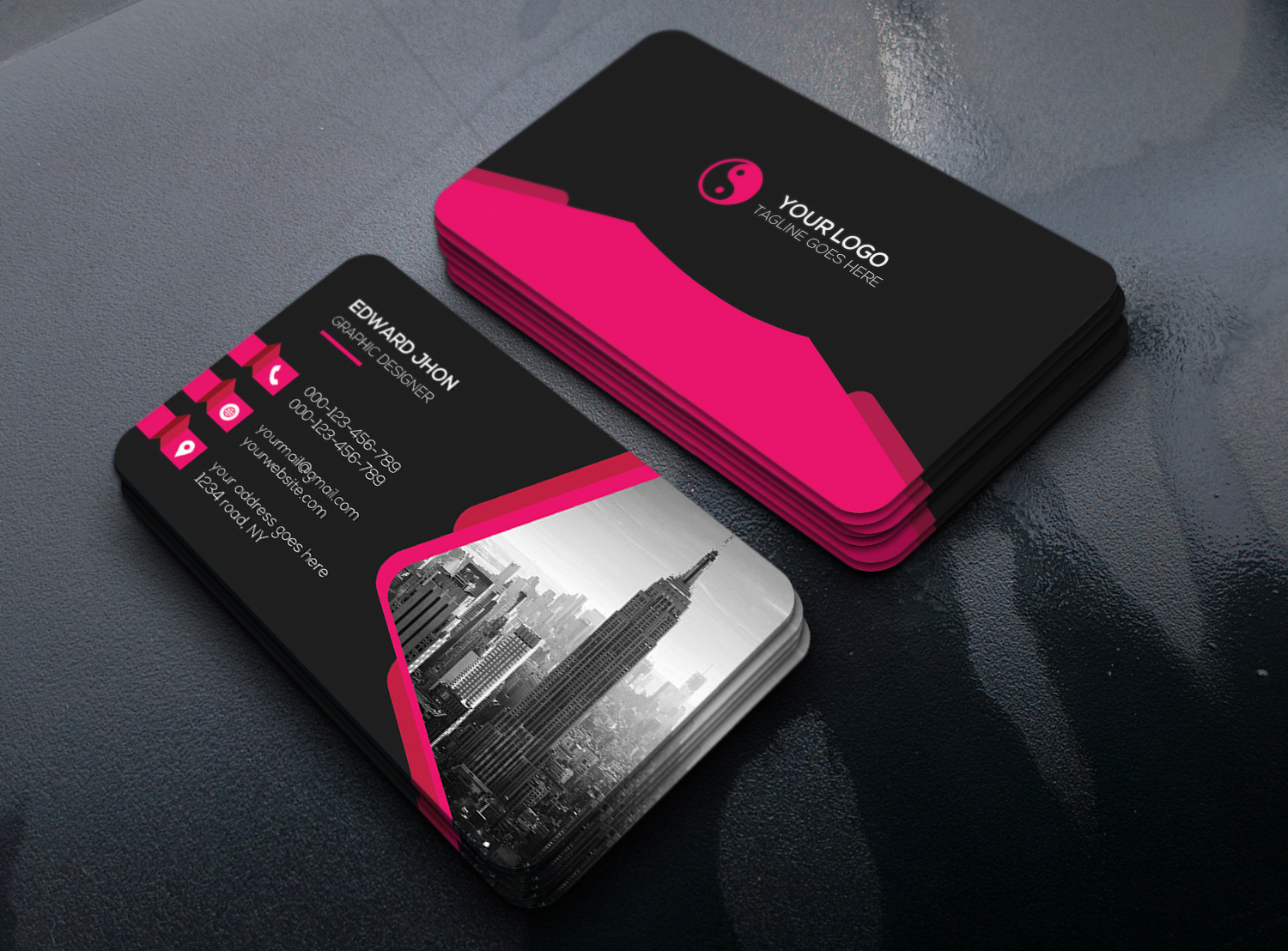 Creative Business Card Free Psd Template – Download Psd Pertaining To Visiting Card Psd Template Free Download
