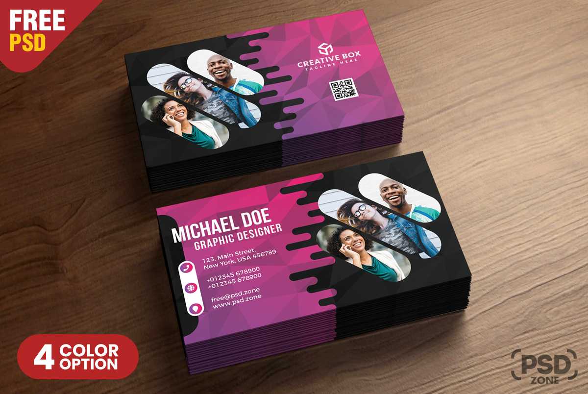 Creative Business Card Psd Templates – Psd Zone With Creative Business Card Templates Psd