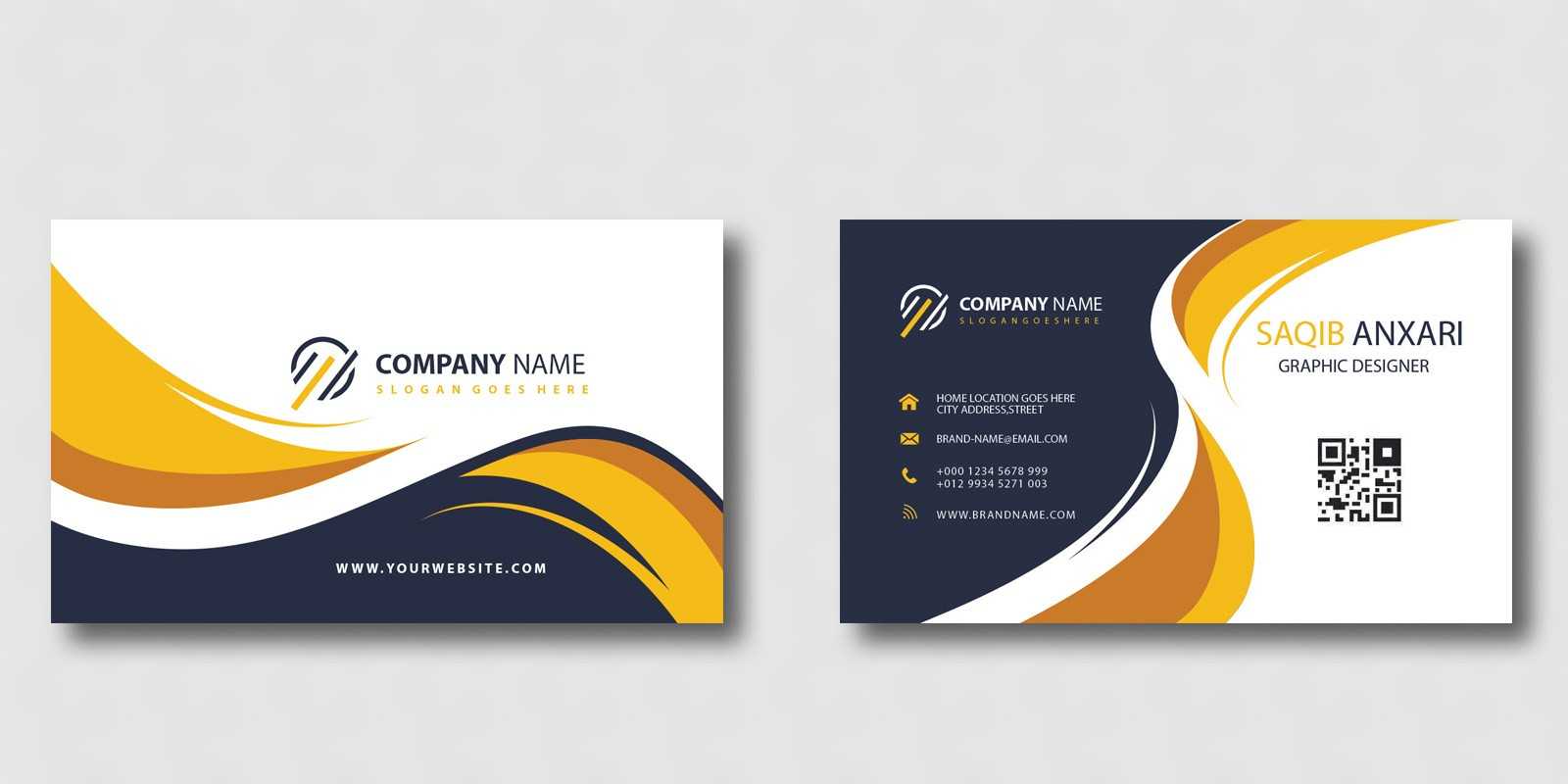 Creative Business Card Template With Buisness Card Template