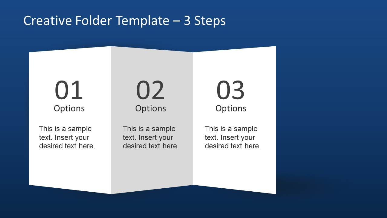 Creative Folder Template Layout For Powerpoint Pertaining To 4 Fold Brochure Template