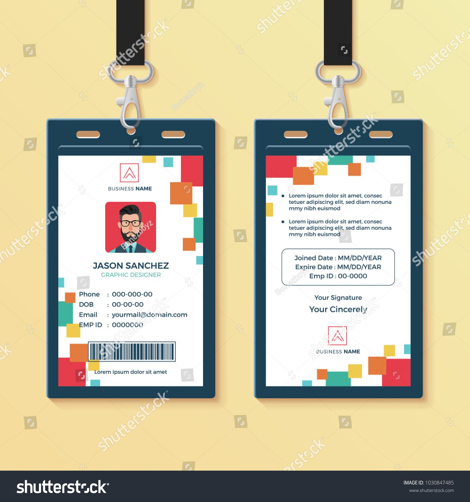 Creative Id Card Template, Perfect For Any Types Of Agency Intended For Media Id Card Templates
