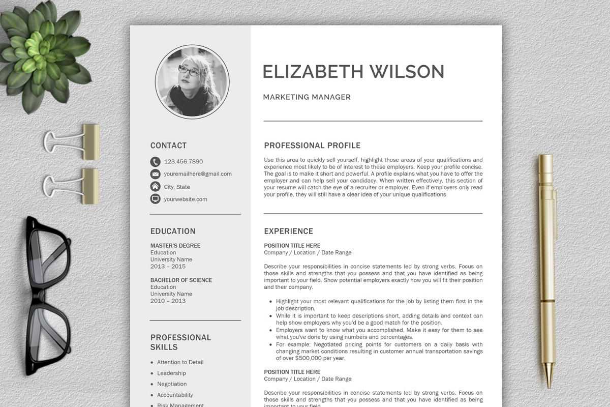 Creative Resume Template, Cv Template, Resume Template Word Intended For Resume Templates Word 2013