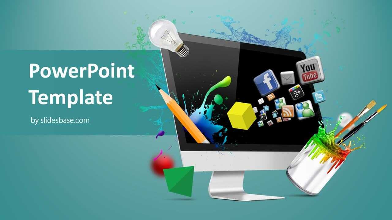 Creative Web Design Powerpoint Template Inside Multimedia Powerpoint Templates