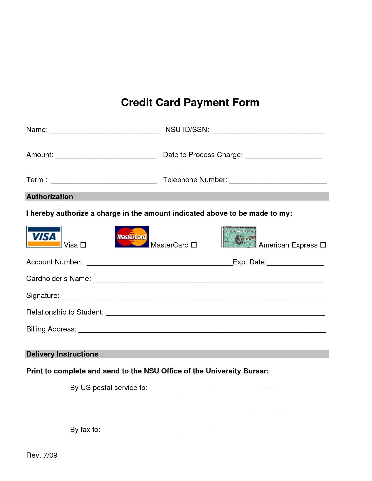 Credit Card Processing Form | Web Design | List Of Jobs Pertaining To Order Form With Credit Card Template