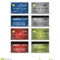 Credit Or Debet Cards Design Set Stock Vector – Illustration With Credit Card Templates For Sale