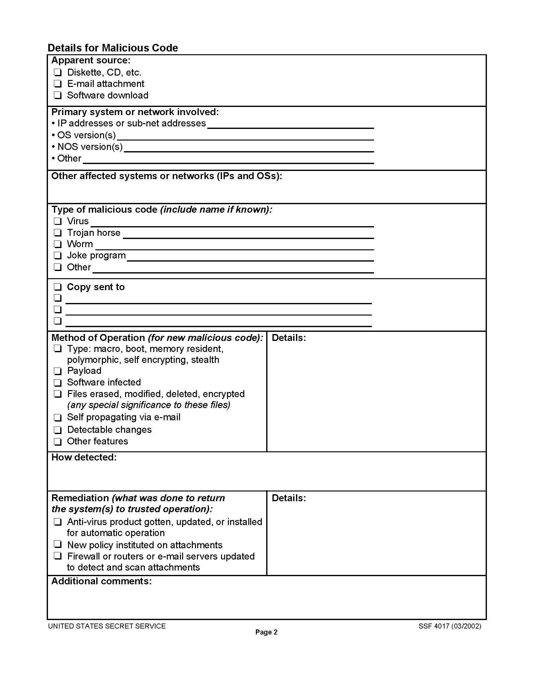 Critical Incident Ment Plan Template Cyber Security Response Regarding Itil Incident Report Form Template