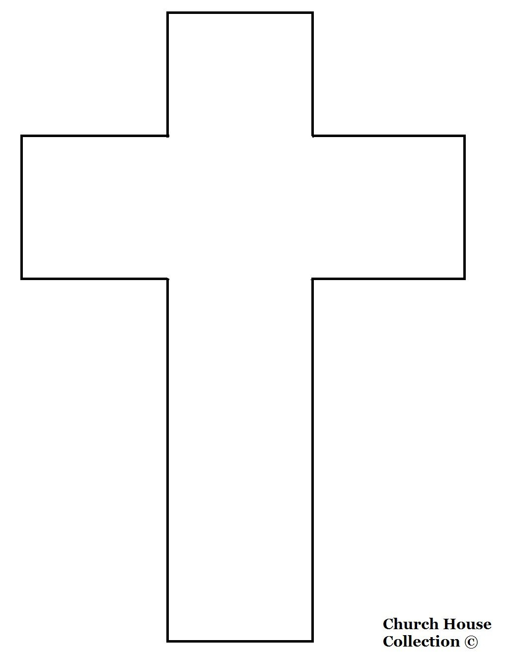 Cross Templates Printable | Cross Template  Printable Regarding Free Printable First Communion Banner Templates