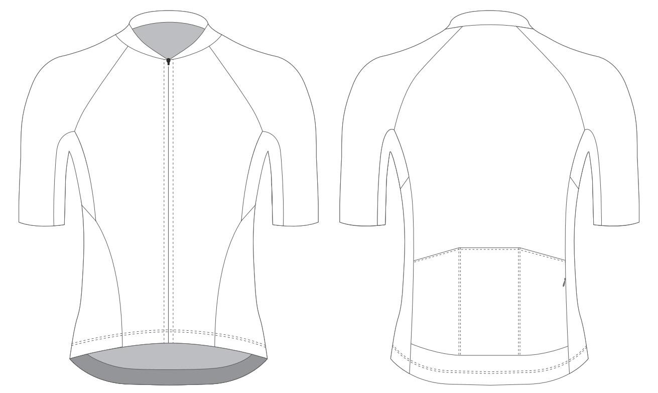Custom Blank Cycling Jersey Design Template - Cyclingbox Within Blank Cycling Jersey Template