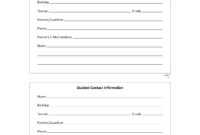 Customer Information Card Template - Atlantaauctionco pertaining to Customer Information Card Template