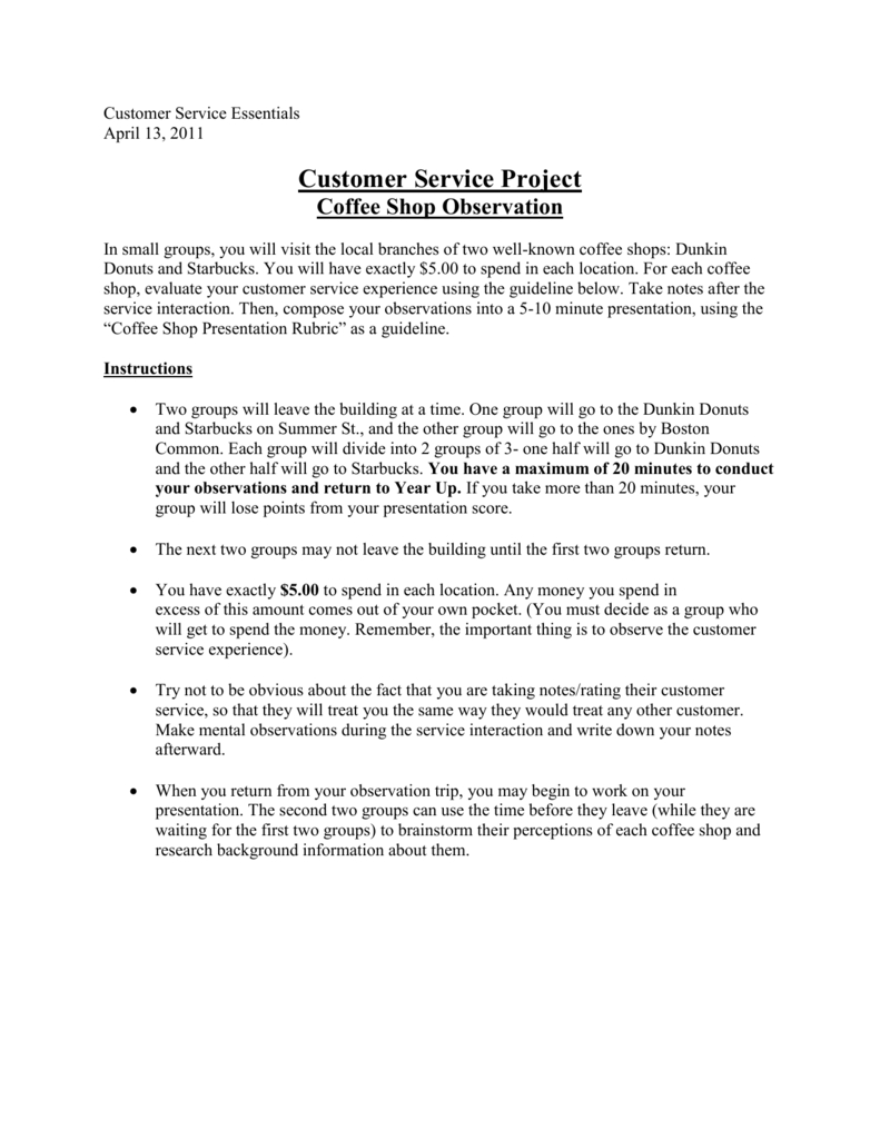 Customer Service Project regarding Starbucks Powerpoint Template Customer Service Project Regarding Starbucks Powerpoint Template
