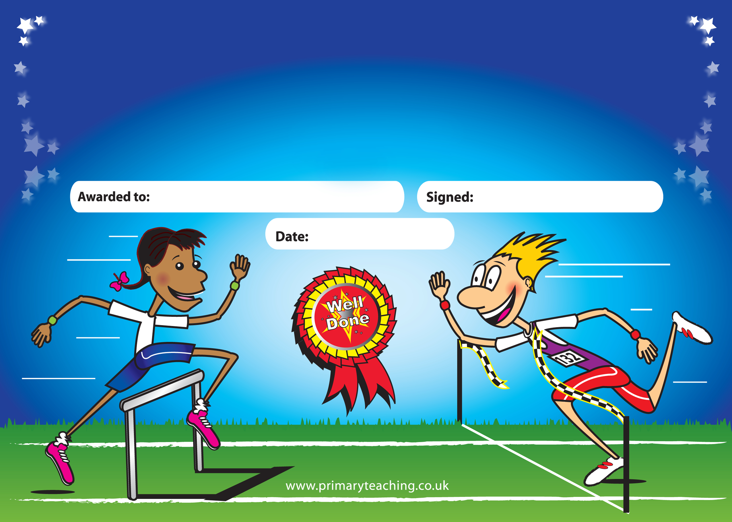 Customised Sports Day Certificate | A5 | Pupil Rewards Throughout Sports Day Certificate Templates Free