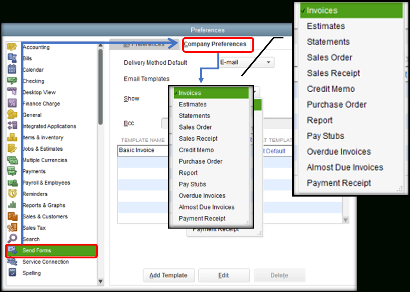 Customize Email Templates In Quickbooks – Quickbooks Community Intended For Quick Book Reports Templates