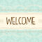 Cute Pastel Mint And Yellow With Laces Welcome Background Banner.. With Regard To Welcome Banner Template
