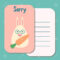 Cute Printable Illustration Sorry Card Typography Design Background.. with Sorry Card Template