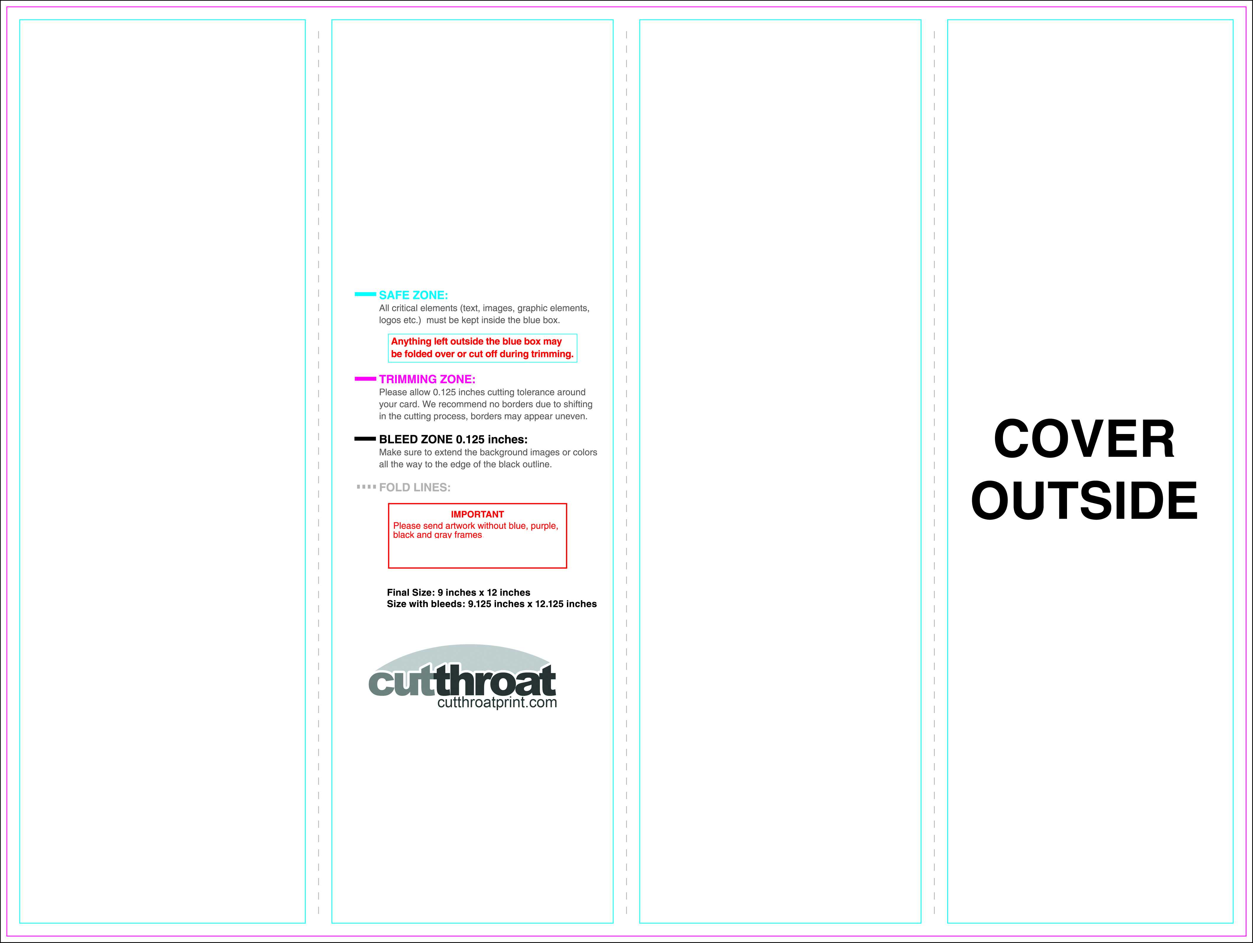 Cutthroat Printcustom Brochure Printing With 11X17 Brochure Within 11X17 Brochure Template