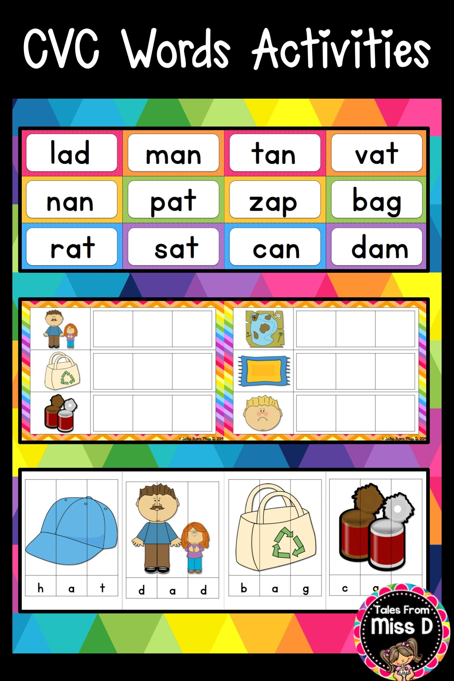 Cvc Words Activities | Education | Cvc Words, Making Words Within Making Words Template