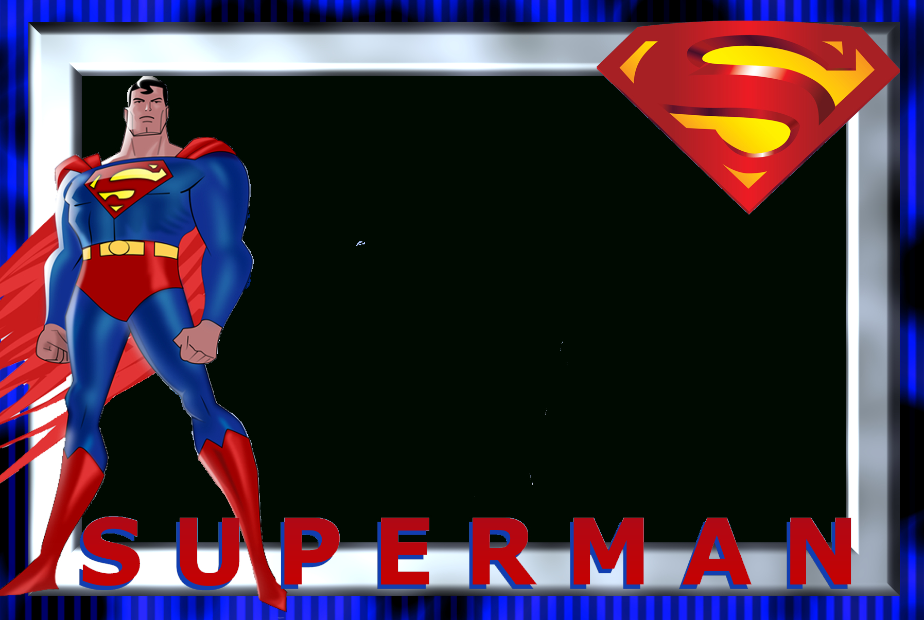 תוצאת תמונה עבור Superheroes Printable Frames | Frames For Superman Birthday Card Template